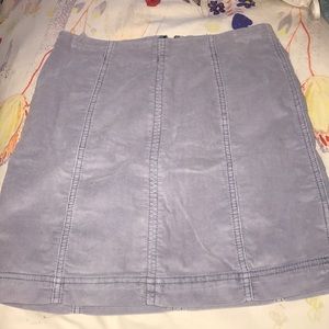 light blue corduroy free people skirt